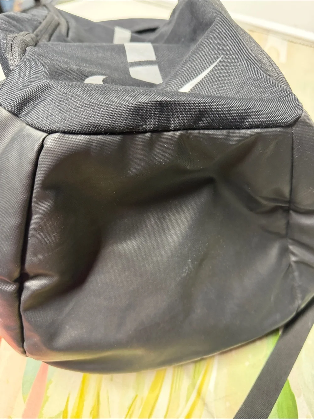 Nike Hoops Elite Pro basketball backpack features metallic silver stripe accents